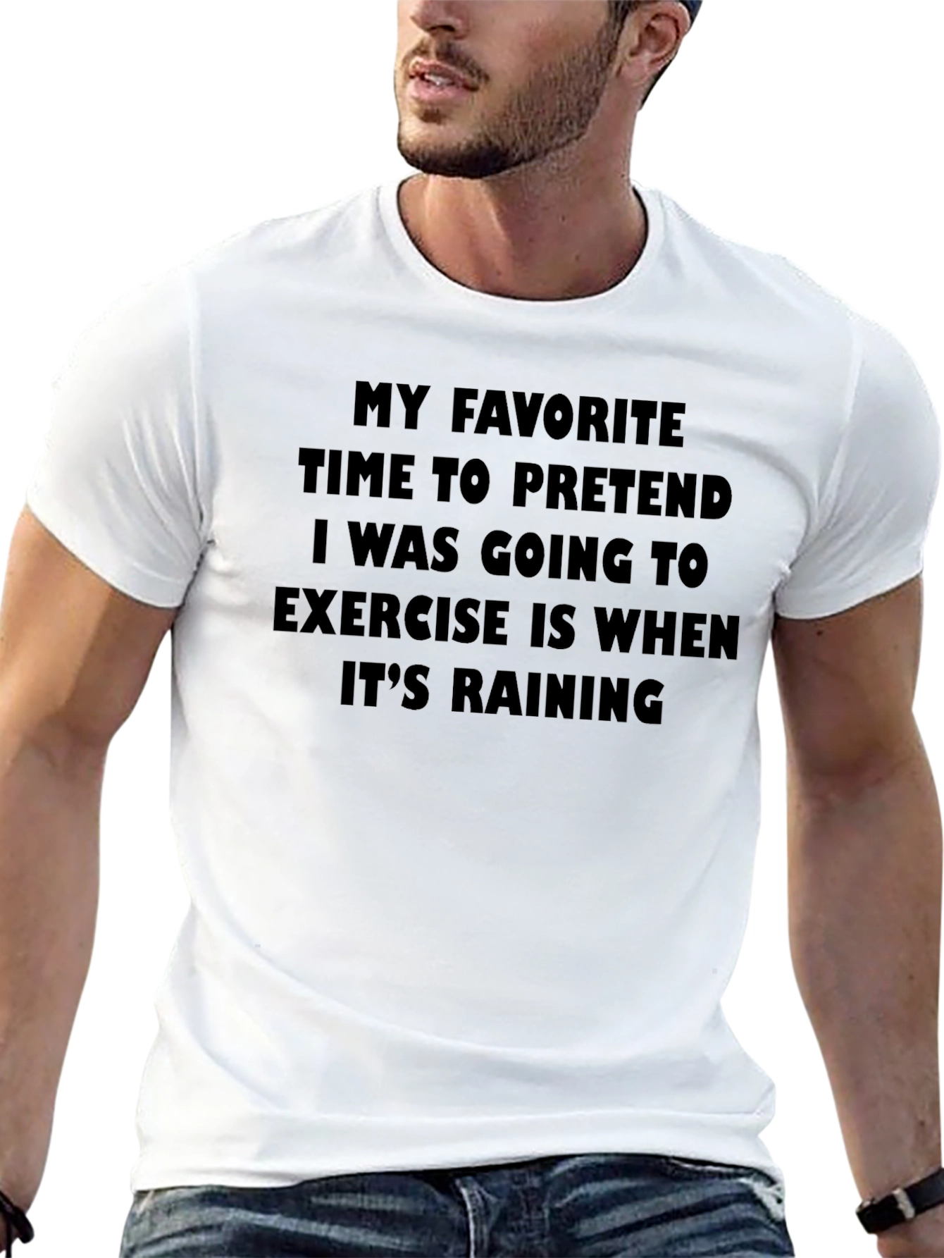 Funny Exercise Rain T-Shirt