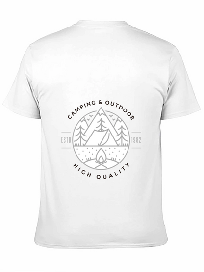 Camping & Outdoors Graphic Tee - Black