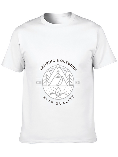 Camping & Outdoors Graphic Tee - Black