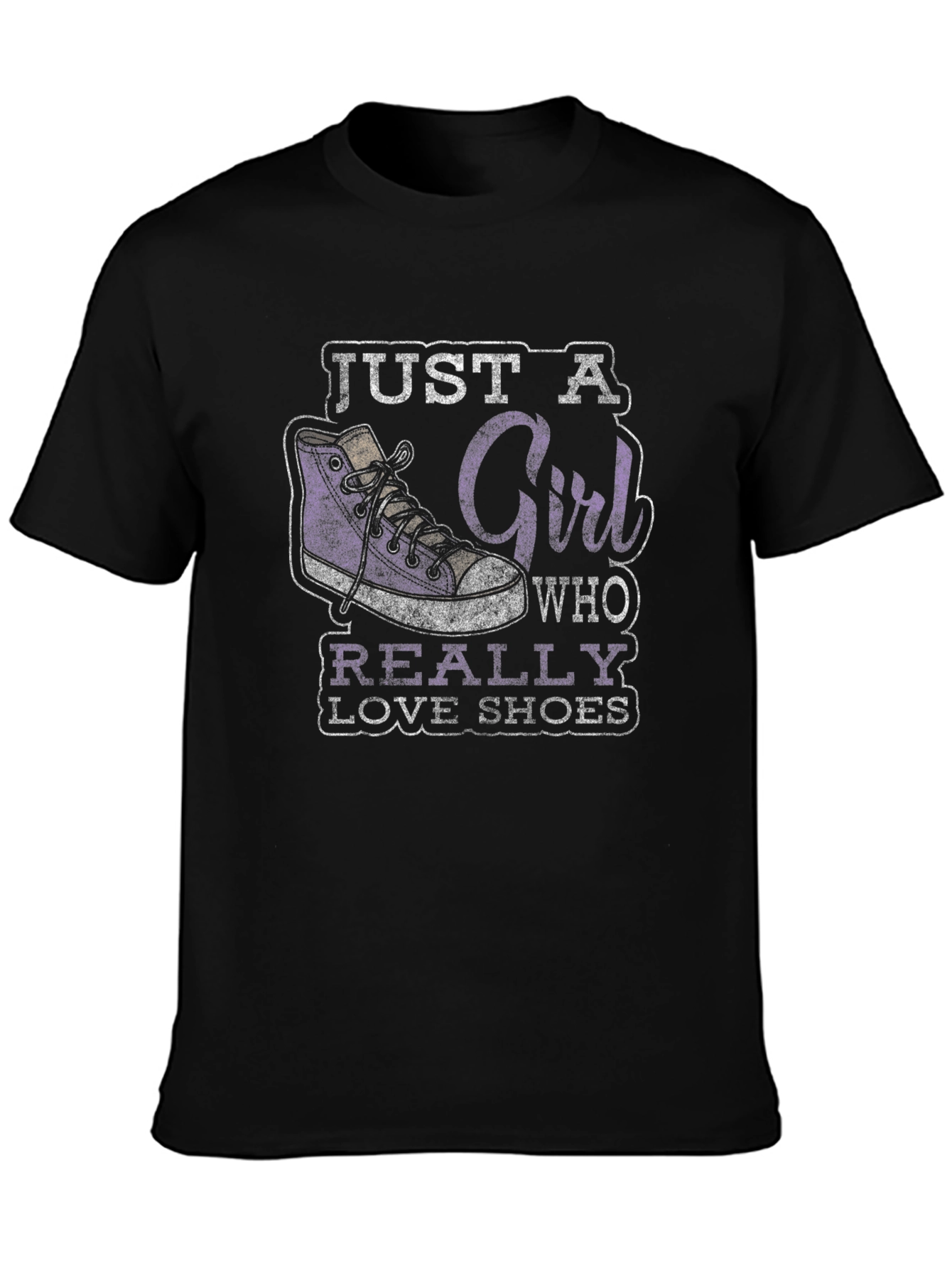 Just a Girl Who Really Loves Shoes Graphic Tee