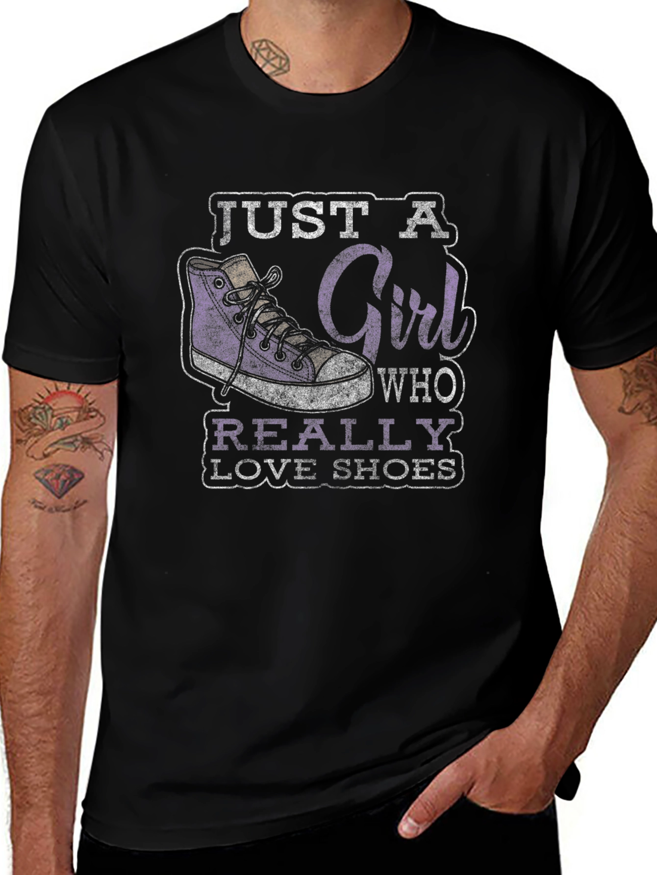 Just a Girl Who Really Loves Shoes Graphic Tee
