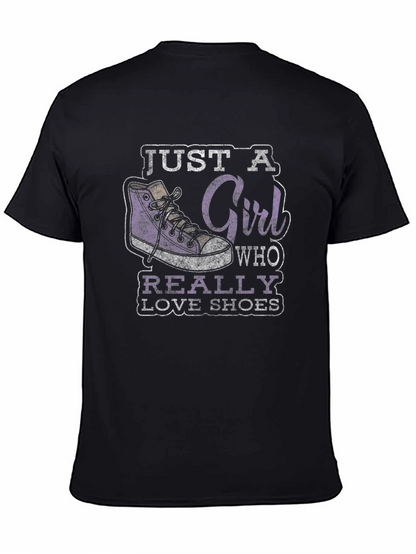 Just a Girl Who Really Loves Shoes Graphic Tee