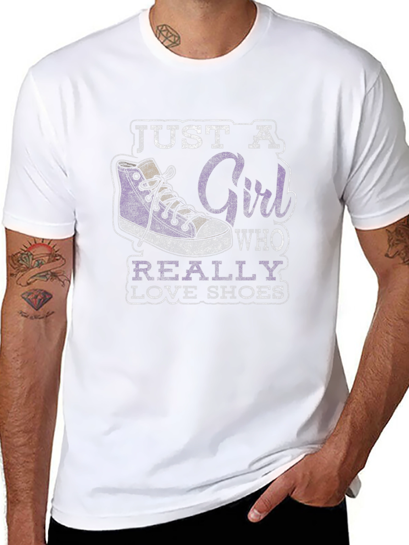 Just a Girl Who Really Loves Shoes Graphic Tee