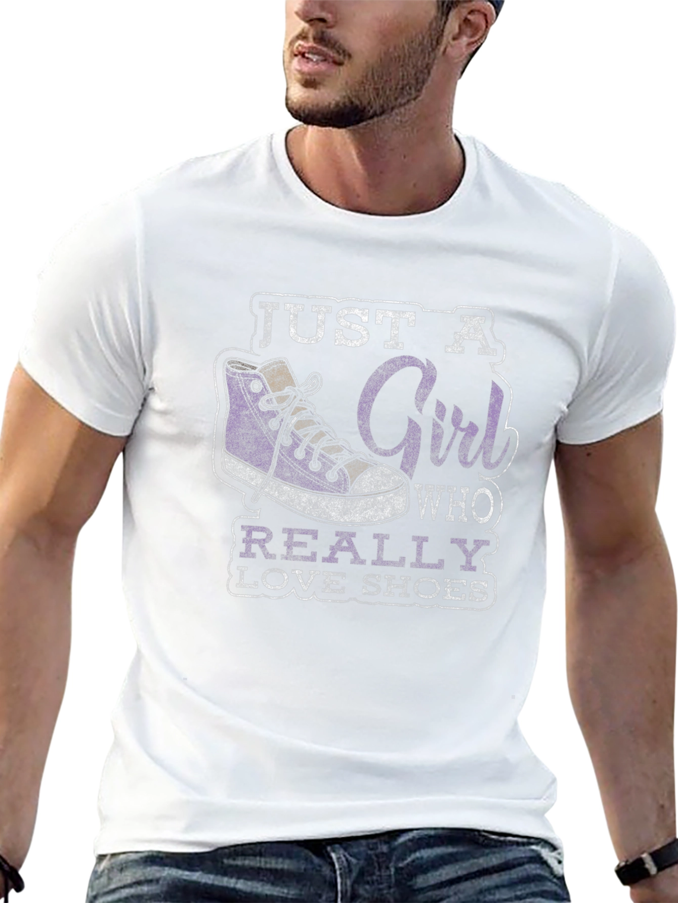 Just a Girl Who Really Loves Shoes Graphic Tee