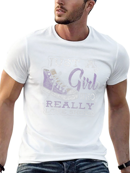 Just a Girl Who Really Loves Shoes Graphic Tee