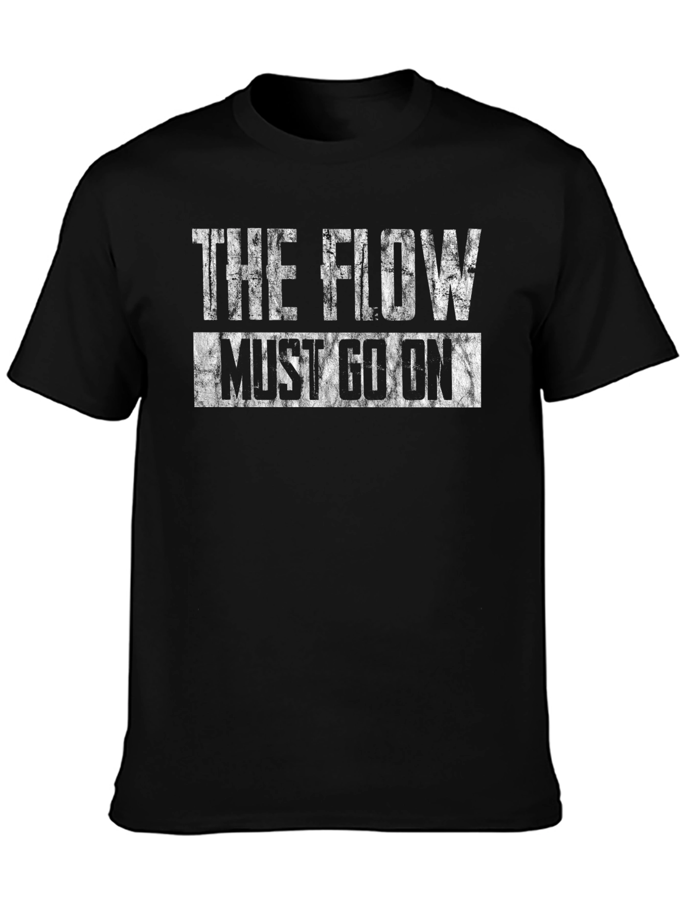 The Flow Must Go On Black T-Shirt