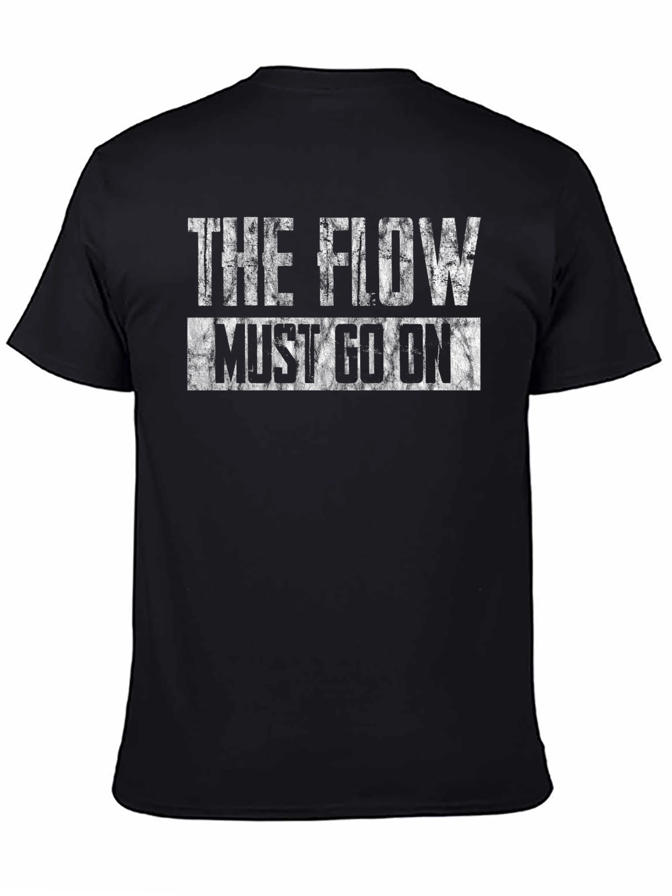 The Flow Must Go On Black T-Shirt