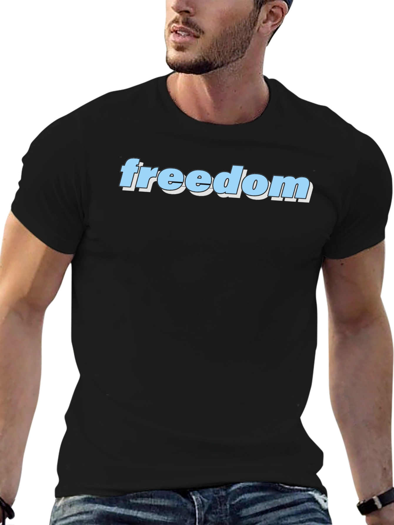 Freedom T-Shirt - Black Graphic Tee