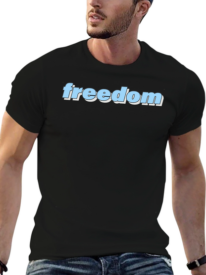 Freedom T-Shirt - Black Graphic Tee