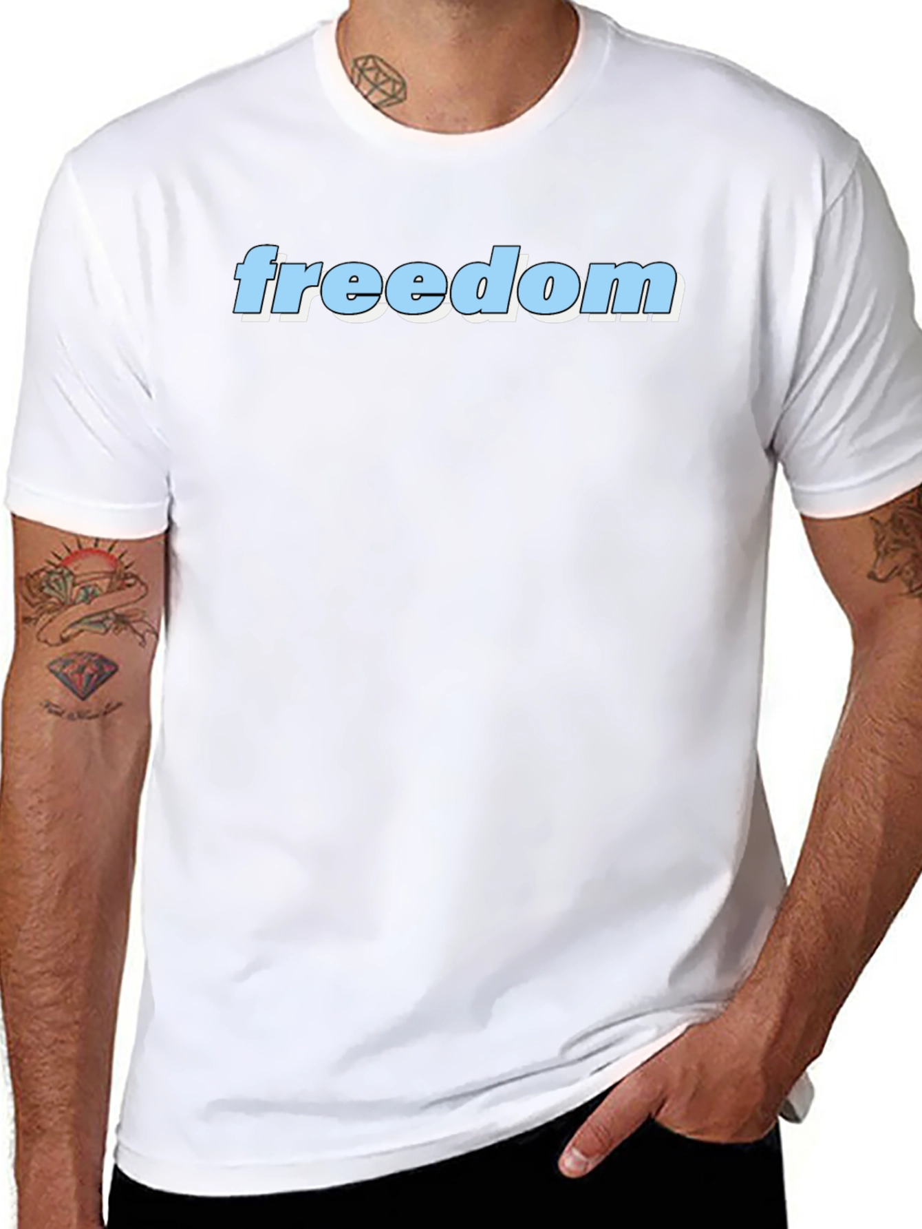 Freedom T-Shirt - Black Graphic Tee