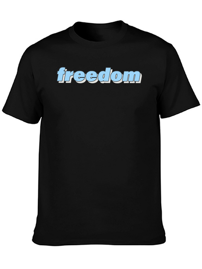 Freedom T-Shirt - Black Graphic Tee