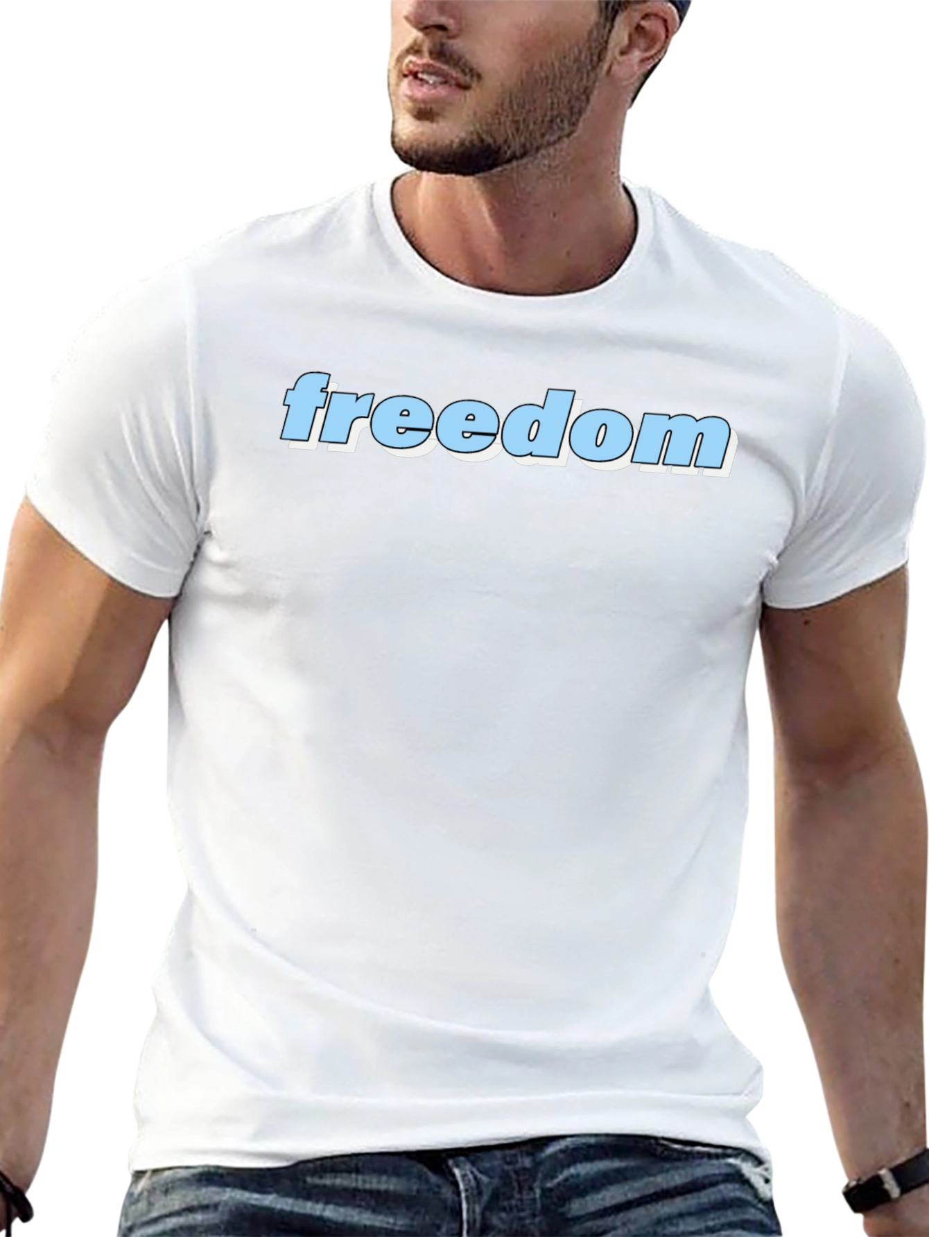Freedom T-Shirt - Black Graphic Tee