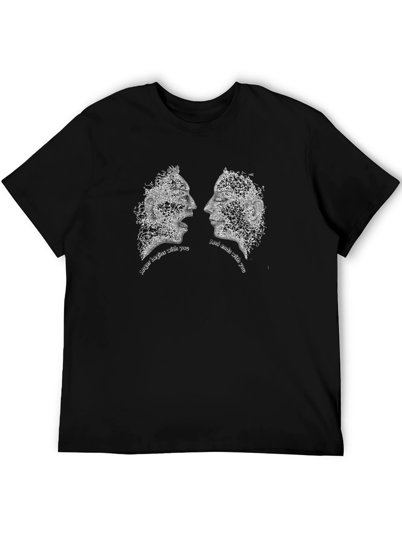 Abstract Faces Graphic Tee - Together T-Shirt
