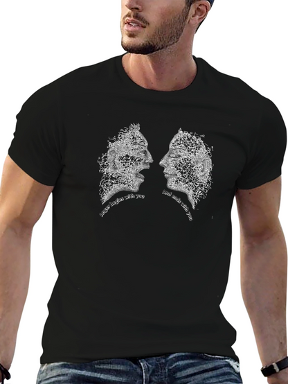 Abstract Faces Graphic Tee - Together T-Shirt