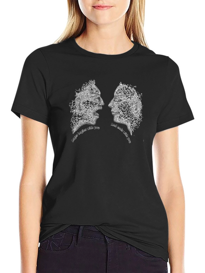 Abstract Faces Graphic Tee - Together T-Shirt