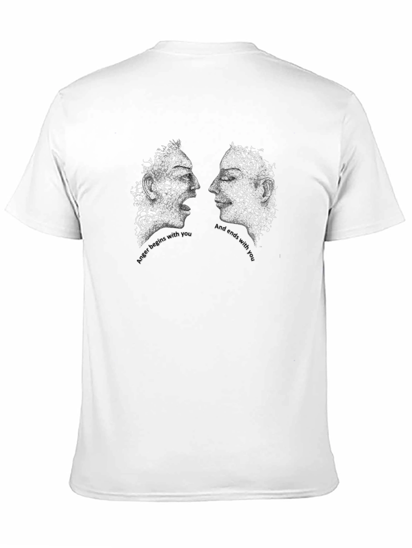 Abstract Faces Graphic Tee - Together T-Shirt