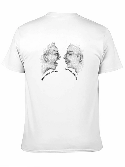 Abstract Faces Graphic Tee - Together T-Shirt