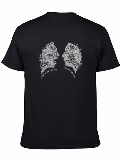 Abstract Faces Graphic Tee - Together T-Shirt