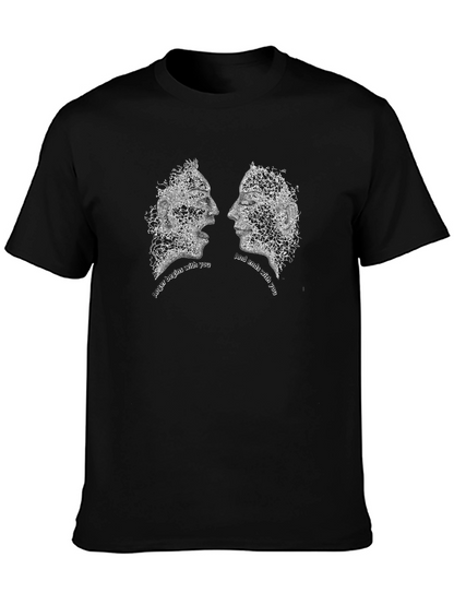 Abstract Faces Graphic Tee - Together T-Shirt