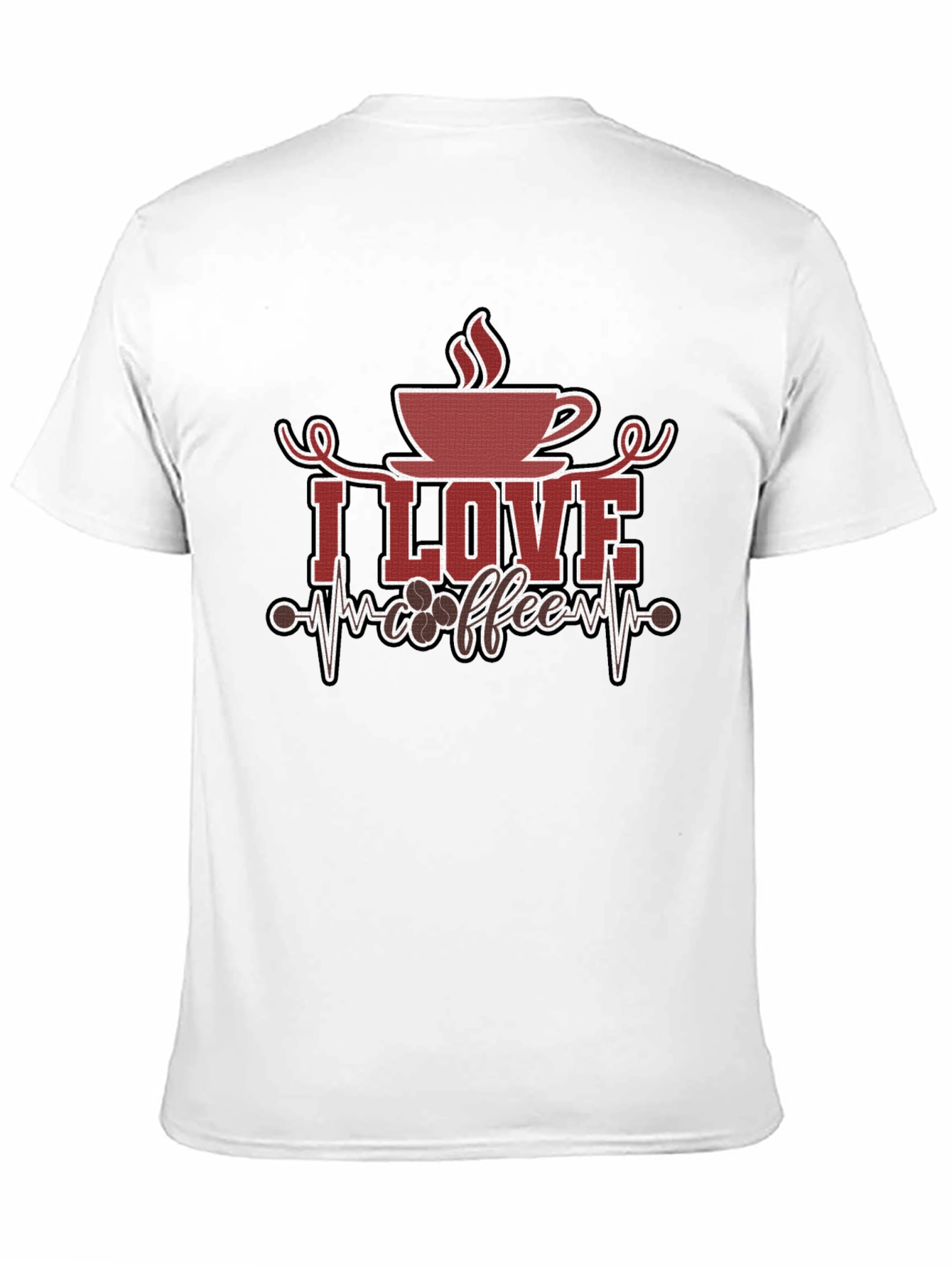 I Love Coffee Graphic Tee - Black