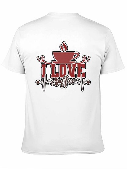 I Love Coffee Graphic Tee - Black