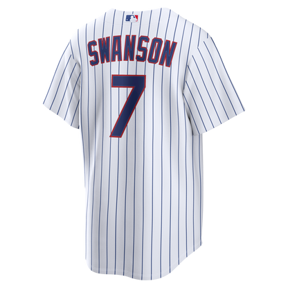 Dansby Swanson Chicago Cubs Nike Home Replica Jersey - White