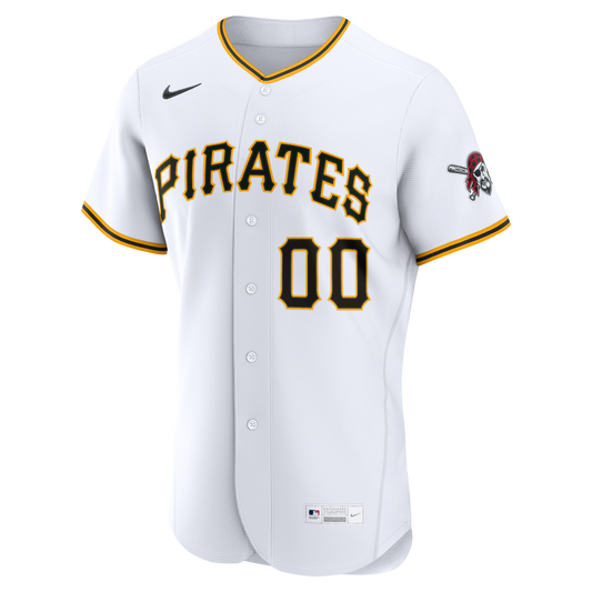 Pittsburgh Pirates Nike Home Authentic Custom Jersey - White
