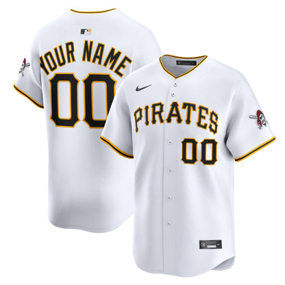 Pittsburgh Pirates Nike Home Limited Custom Jersey - White