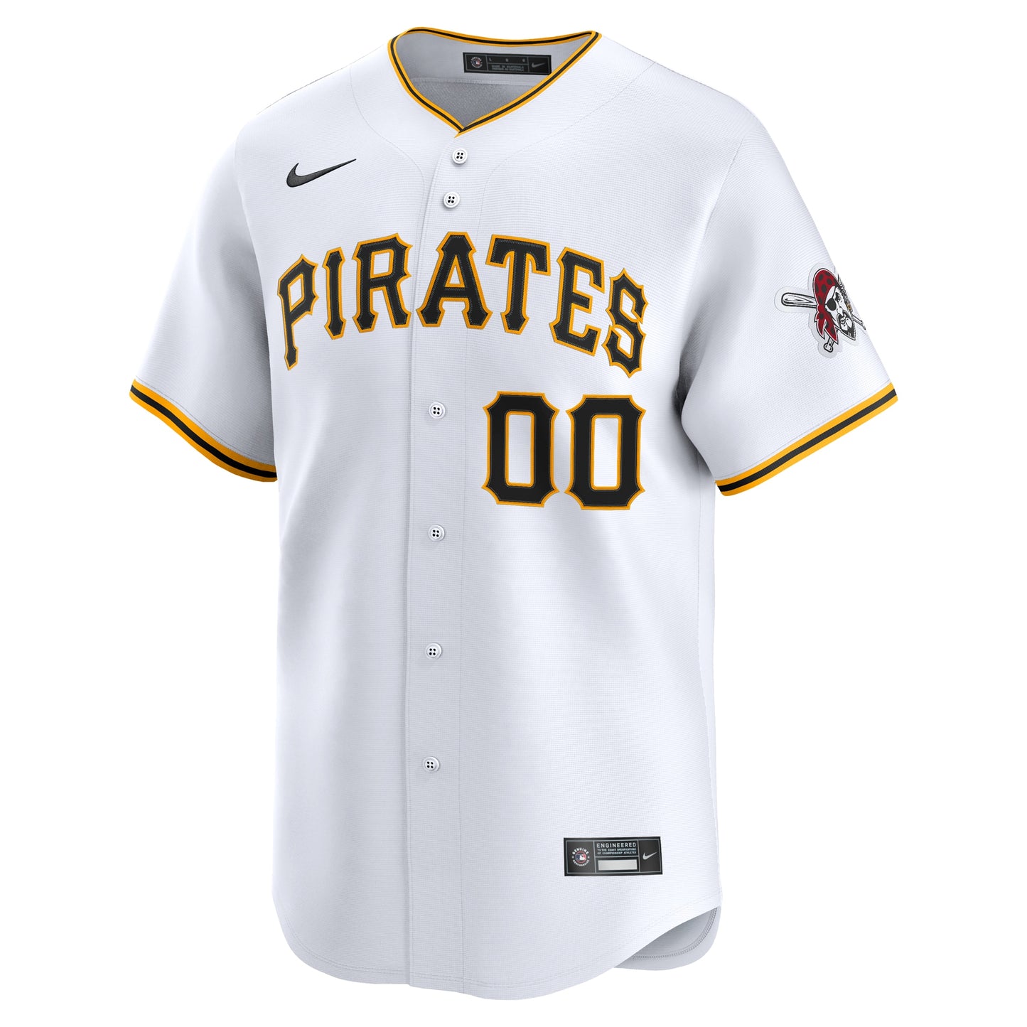 Pittsburgh Pirates Nike Home Limited Custom Jersey - White