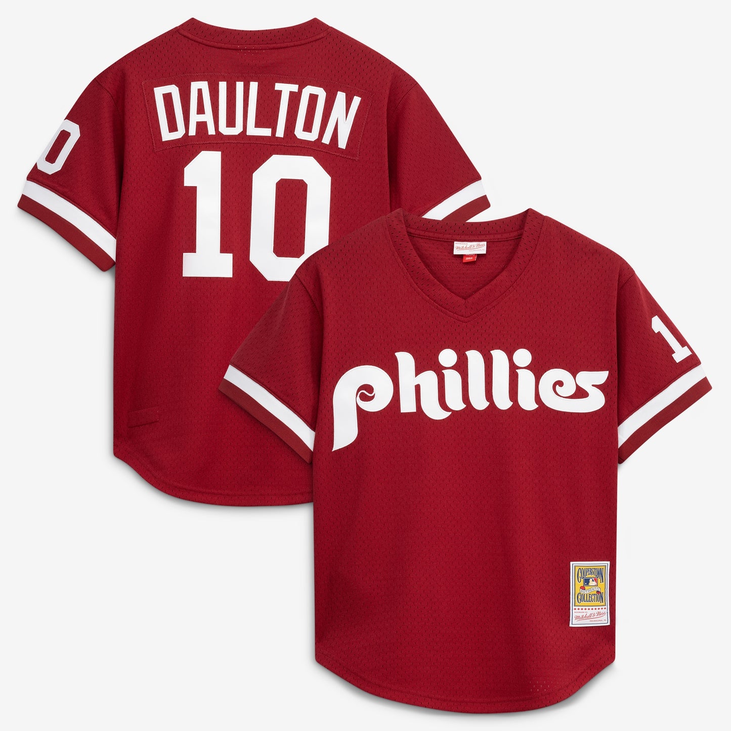 Darren Daulton Philadelphia Phillies Mitchell &amp;amp; Ness Authentic Batting Practice Jersey - Scarlet