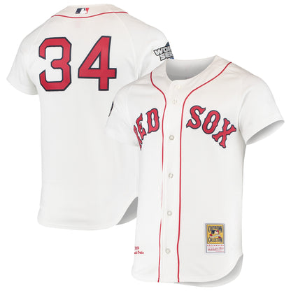 David Ortiz Boston Red Sox Mitchell &amp;amp; Ness 2004 Cooperstown Collection Home Authentic Jersey - White