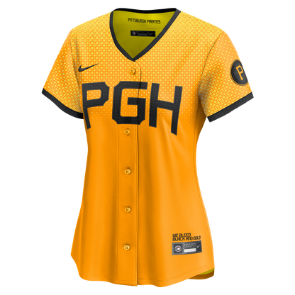 Pittsburgh Pirates Nike Women's City Connect Limited Jersey - Gold
