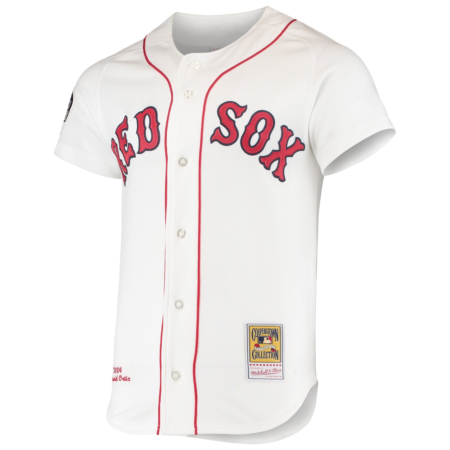 David Ortiz Boston Red Sox Mitchell &amp;amp; Ness 2004 Cooperstown Collection Home Authentic Jersey - White