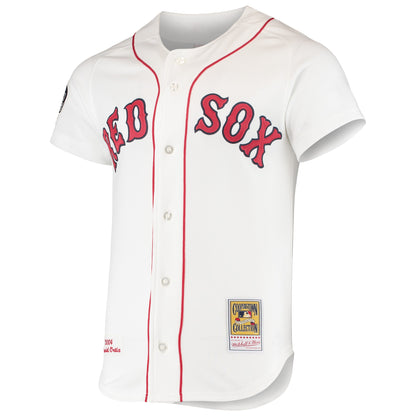 David Ortiz Boston Red Sox Mitchell &amp;amp; Ness 2004 Cooperstown Collection Home Authentic Jersey - White