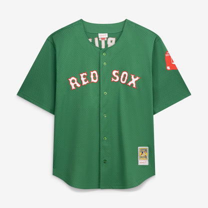 David Ortiz Boston Red Sox Mitchell &amp;amp; Ness Big &amp;amp; Tall Cooperstown Collection Mesh Batting Practice Jersey - Kelly Green