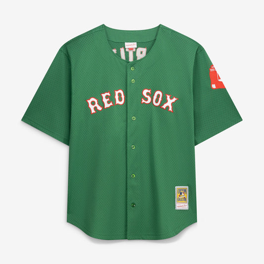 David Ortiz Boston Red Sox Mitchell &amp;amp; Ness Big &amp;amp; Tall Cooperstown Collection Mesh Batting Practice Jersey - Kelly Green