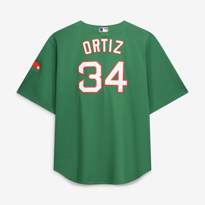 David Ortiz Boston Red Sox Mitchell &amp;amp; Ness Big &amp;amp; Tall Cooperstown Collection Mesh Batting Practice Jersey - Kelly Green