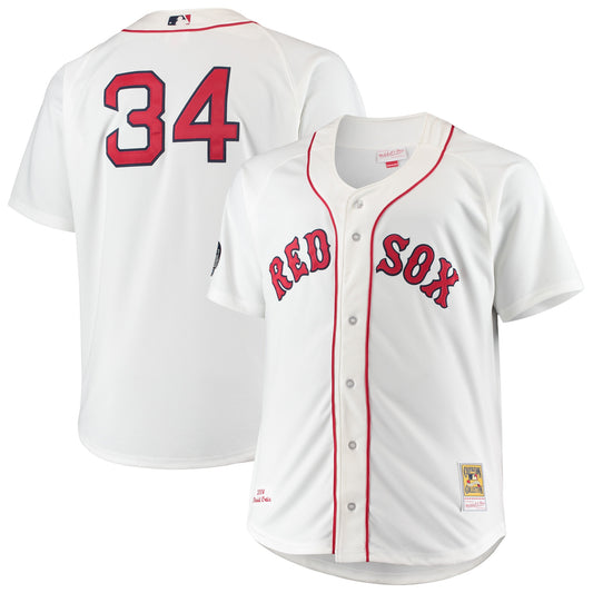 David Ortiz Boston Red Sox Mitchell &amp;amp; Ness Big &amp;amp; Tall Home Authentic Player Jersey - White