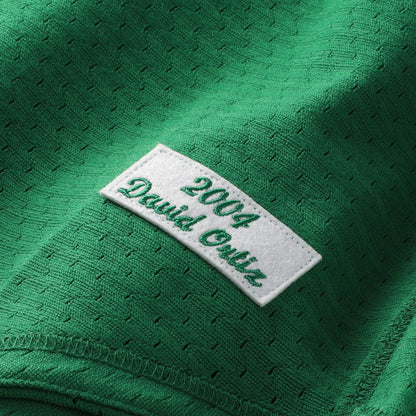 David Ortiz Boston Red Sox Mitchell &amp;amp; Ness Cooperstown Collection Mesh Batting Practice Jersey - Kelly Green