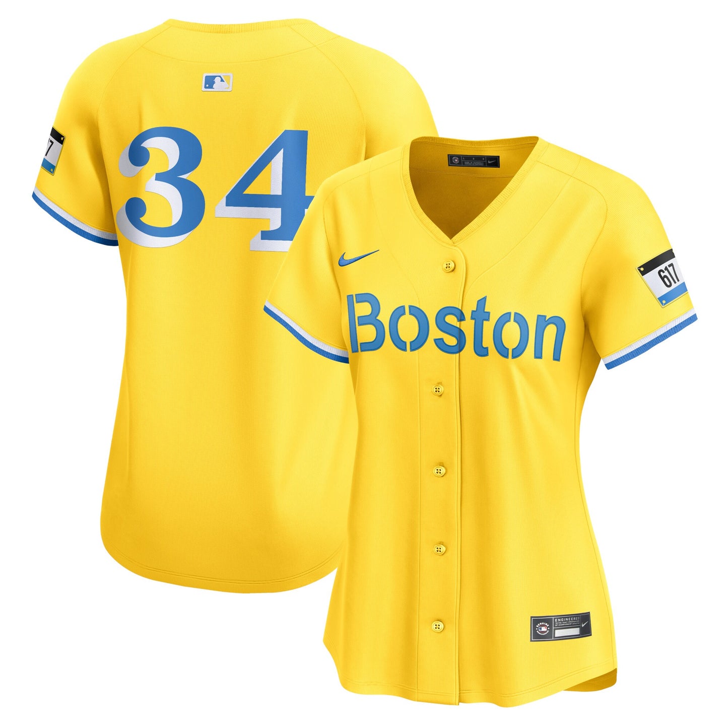 David Ortiz Boston Red Sox Nike Women's City Connect Retired Player Jersey - Gold