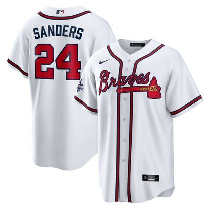 Deion Sanders Atlanta Braves Nike Home Retired Player Replica Jersey - White
