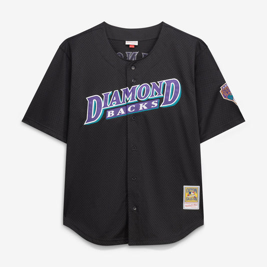 Randy Johnson Arizona Diamondbacks Mitchell &amp;amp; Ness Big &amp;amp; Tall Cooperstown Mesh Batting Practice Jersey - Black