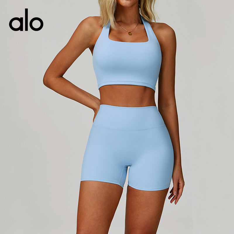 Aloyoga Back Support Fitness Bra for Running and Gym Use - Quick-Drying, Adjustable - Yoga-style Back Covering