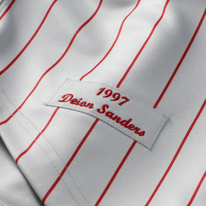 Deion Sanders Cincinnati Reds Mitchell &amp;amp; Ness 1997 Authentic Jersey - Gray