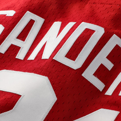 Deion Sanders Cincinnati Reds Mitchell &amp;amp; Ness Cooperstown Mesh Batting Practice Button-Up Jersey - Red