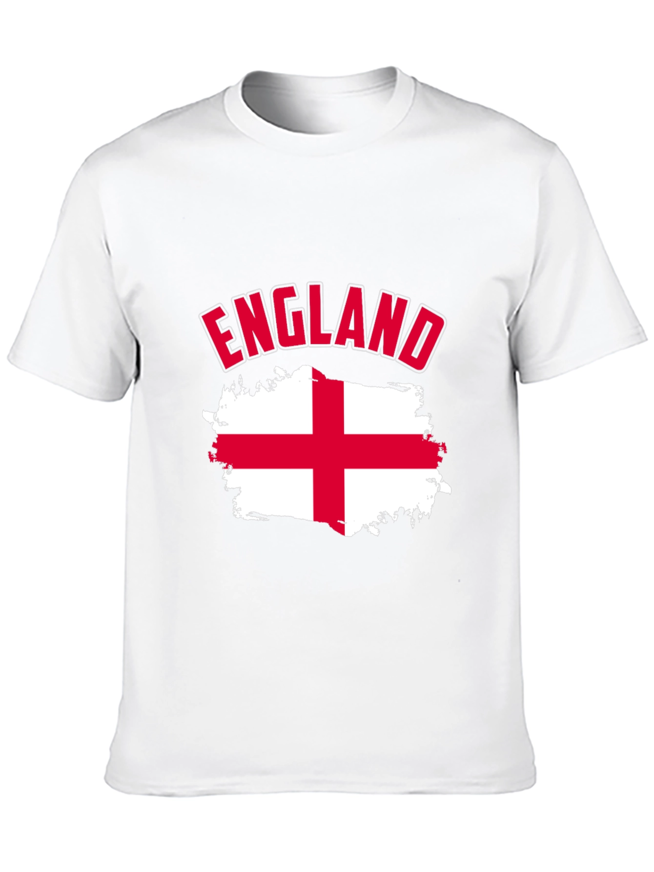 England Flag T-Shirt - Mens Black Cotton Tee