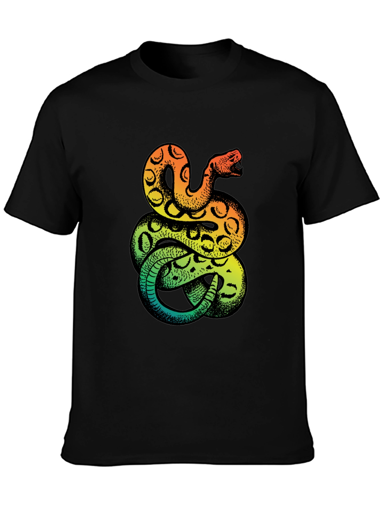 Snake Print T-Shirt - Bold Graphic Tee