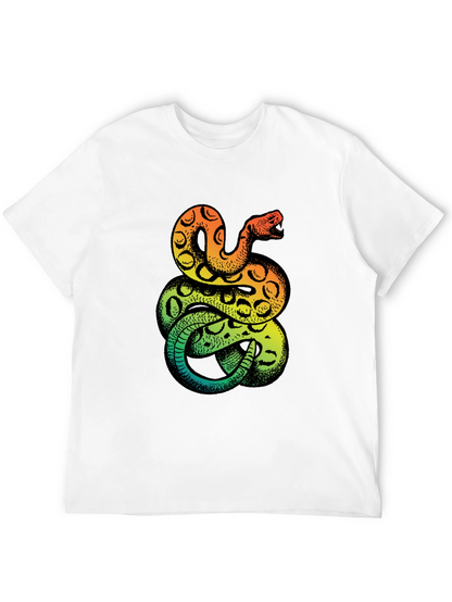 Snake Print T-Shirt - Bold Graphic Tee
