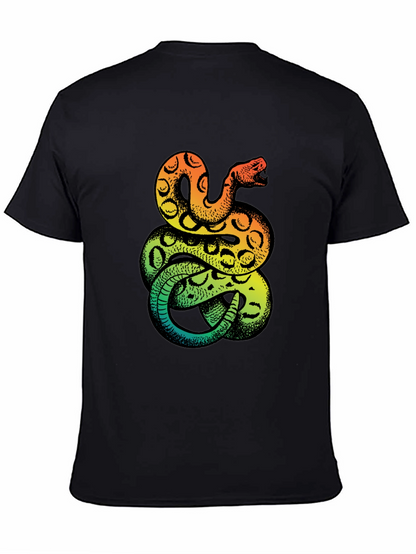 Snake Print T-Shirt - Bold Graphic Tee