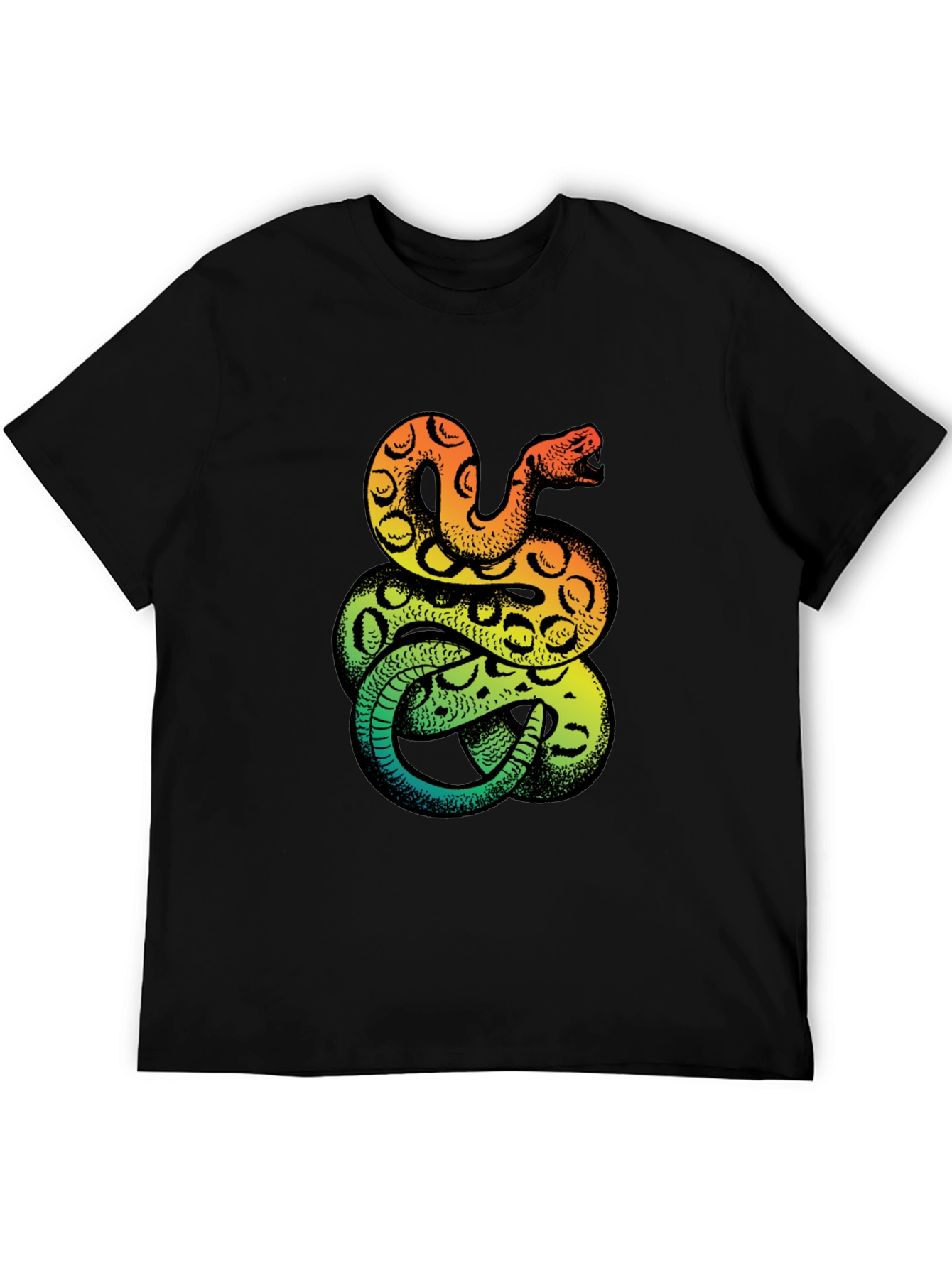 Snake Print T-Shirt - Bold Graphic Tee